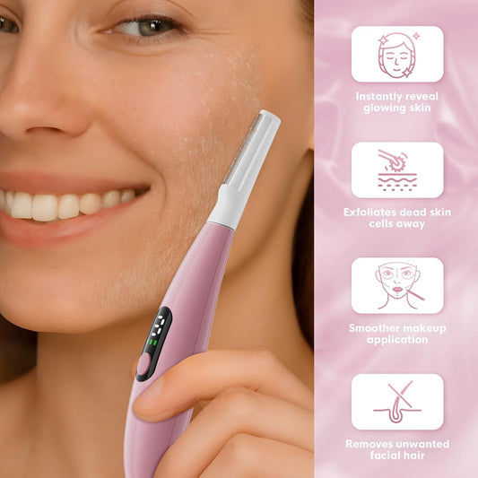 IbeauCare N10 Sonic Dermaplaning Tool for Face Peach Fuzz Removal, Anti-Aging and Exfoliation