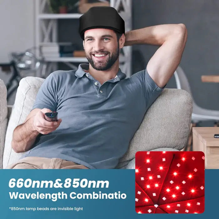 Near Infrared Light Cap-10Hz & 40HZ Pulse Mode