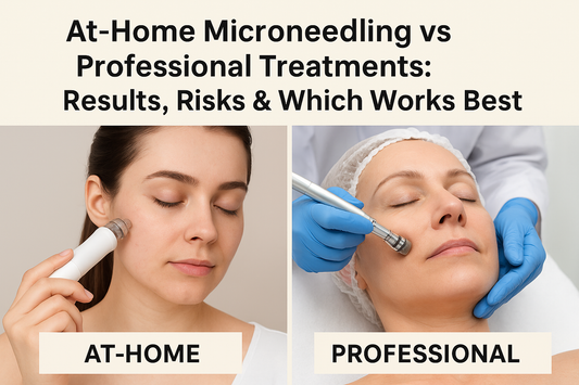 At-Home Microneedling vs Professional Treatments: Results, Risks & Which Works Best