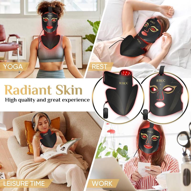 Red Light Therapy Mask Set for Face and Neck