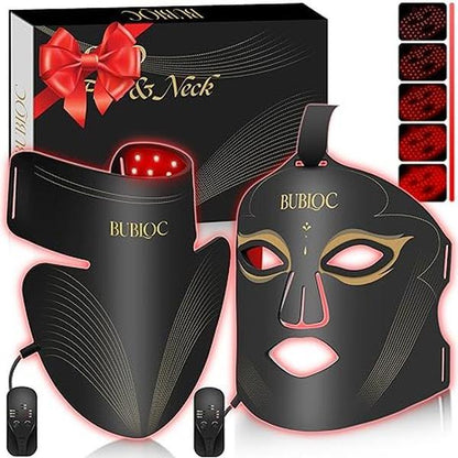 Red Light Therapy Mask Set for Face and Neck