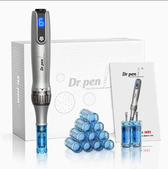 Ibeaucare M8S,Microneedle Roller Pen for Wrinkles, Scars & Pores